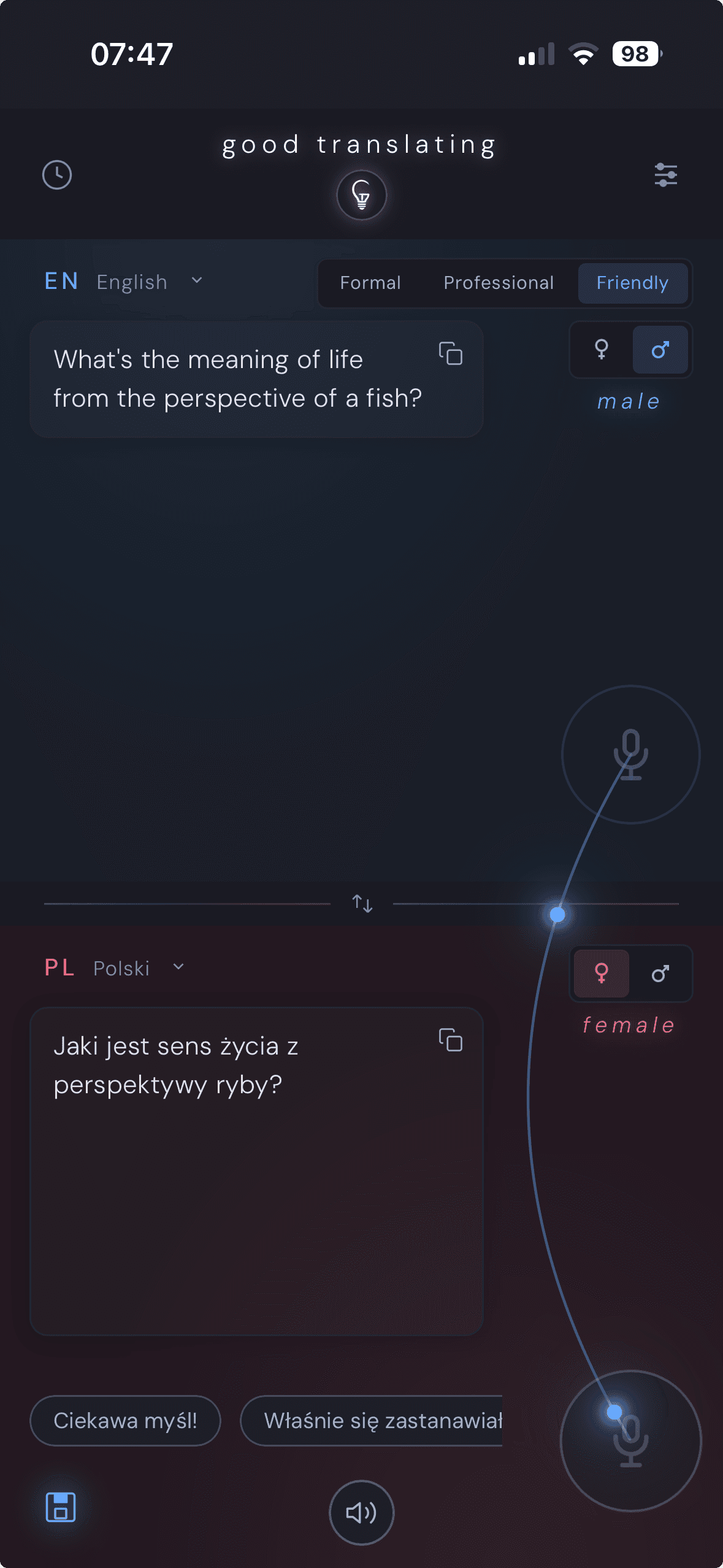 Two-Way Translator screenshot
