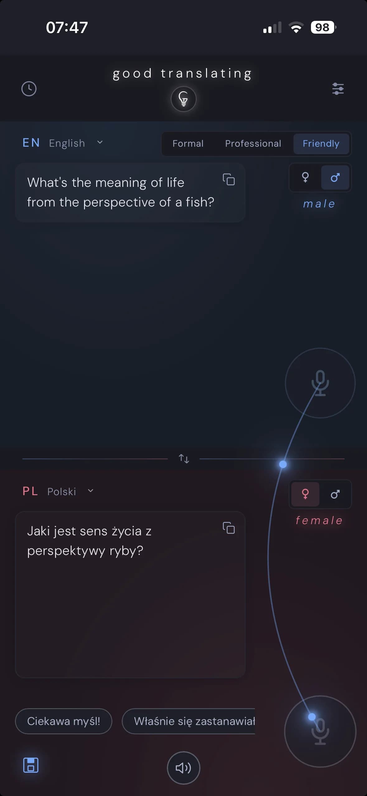 Good Translating screenshot